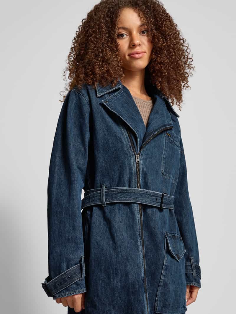 G-Star Raw Trenchcoat in denimlook met riem