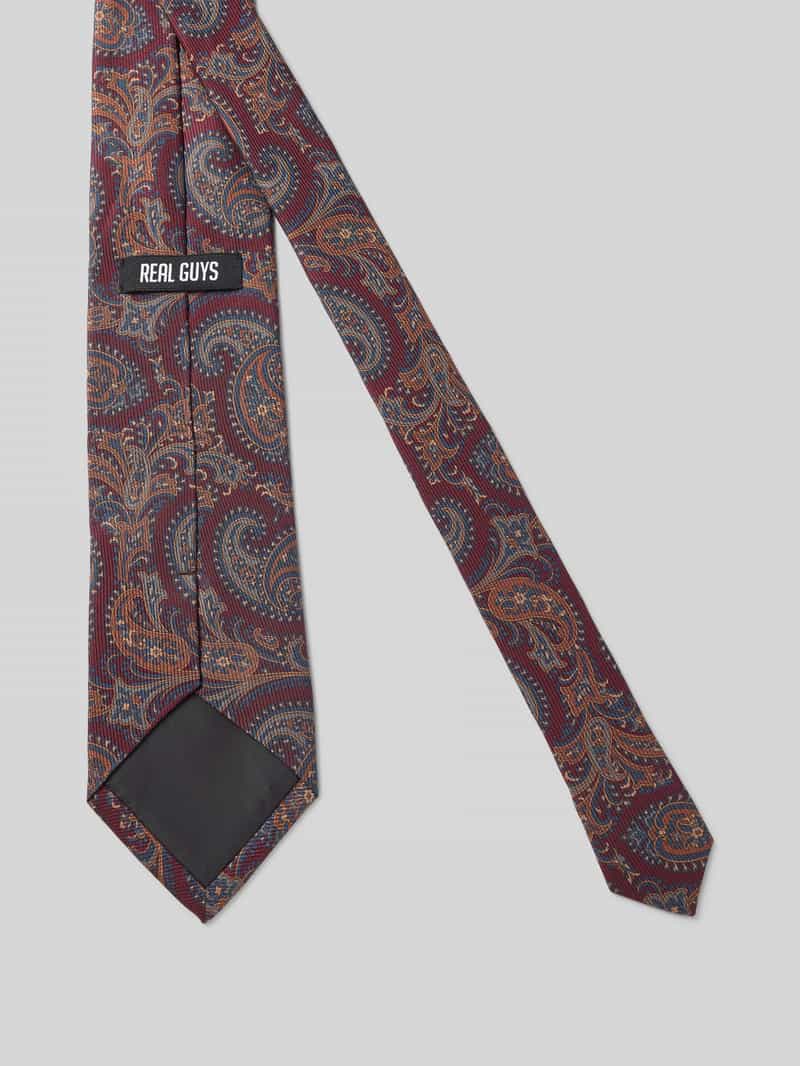 J.Ploenes Zijden stropdas met logopatch (8 5 cm)