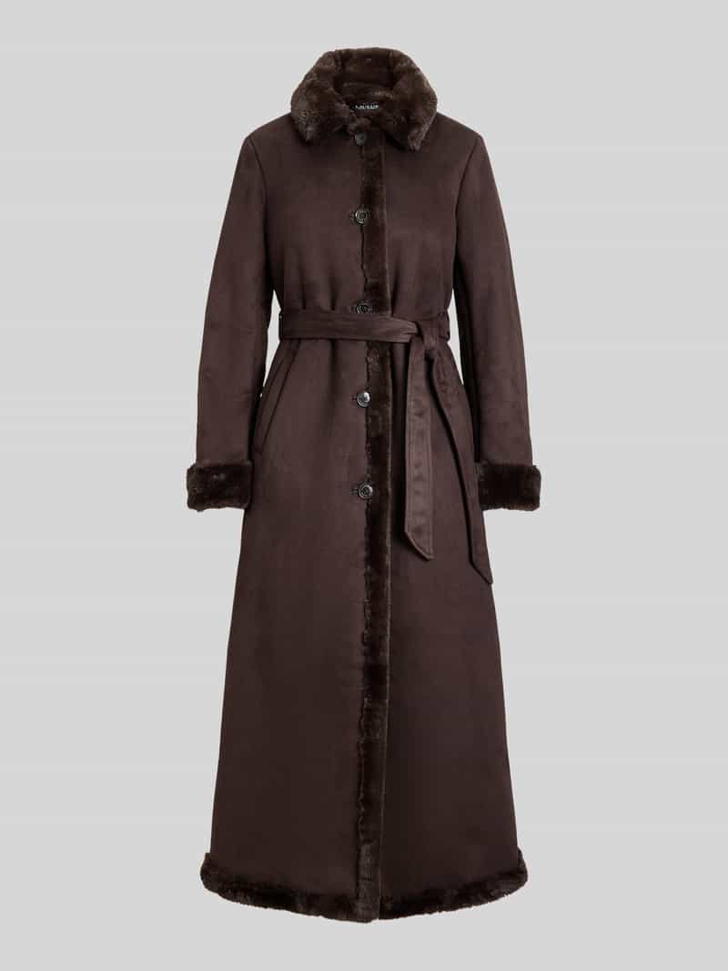 Lauren Ralph Lauren Lange jas met imitatiebont