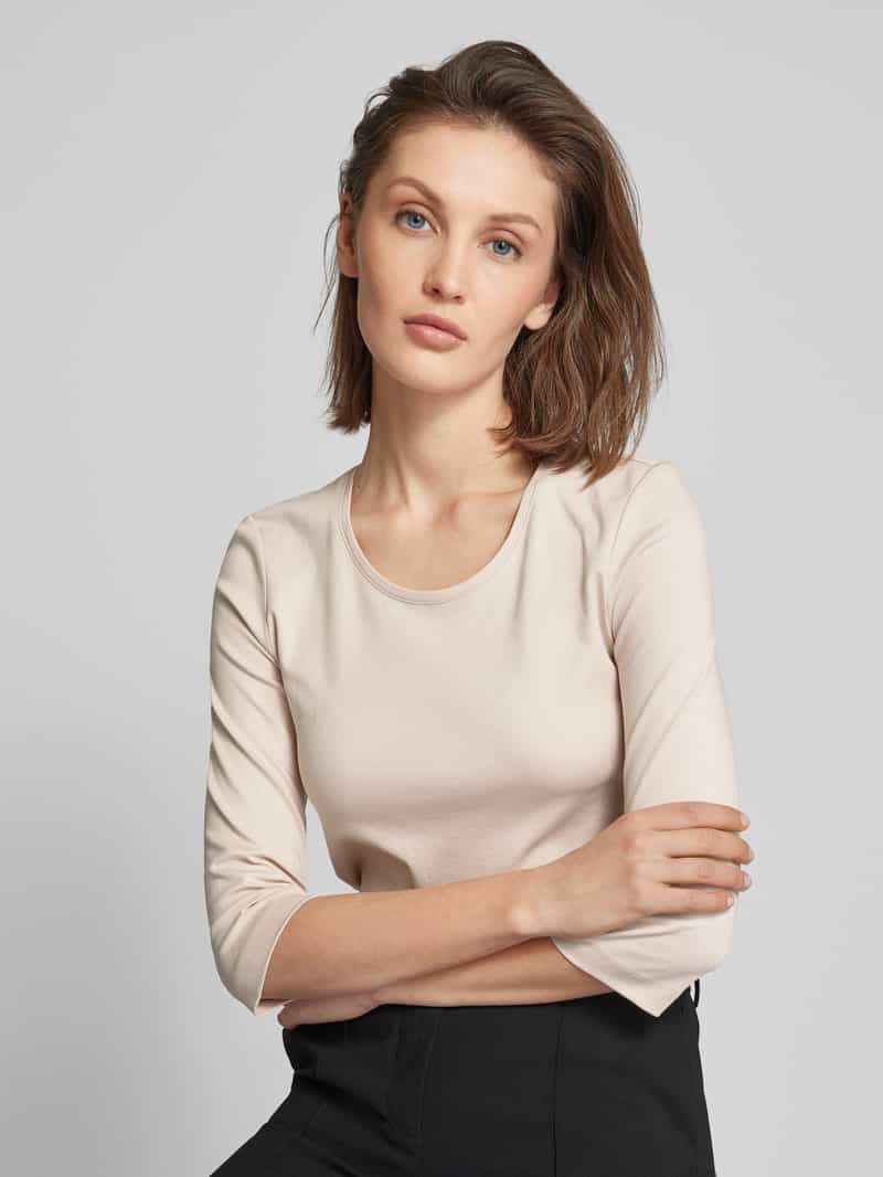 Christian Berg Woman T-shirt met 3 4-mouwen in effen design