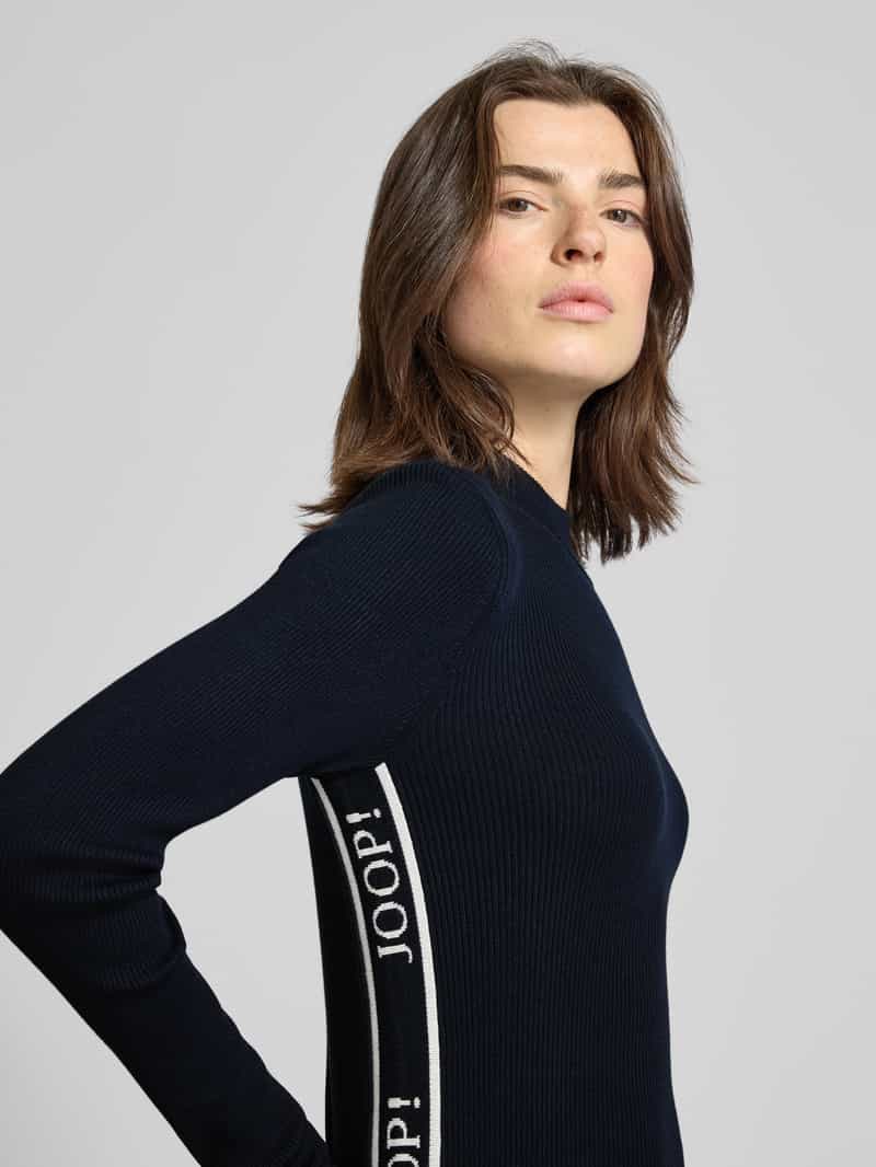 Joop! Gebreide pullover met opstaande kraag model 'Koni'