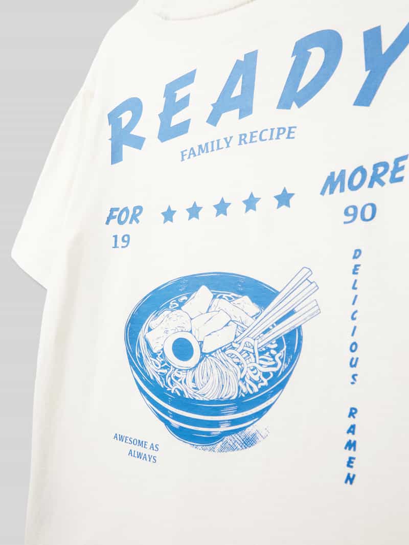 jack & jones T-shirt met motiefprint