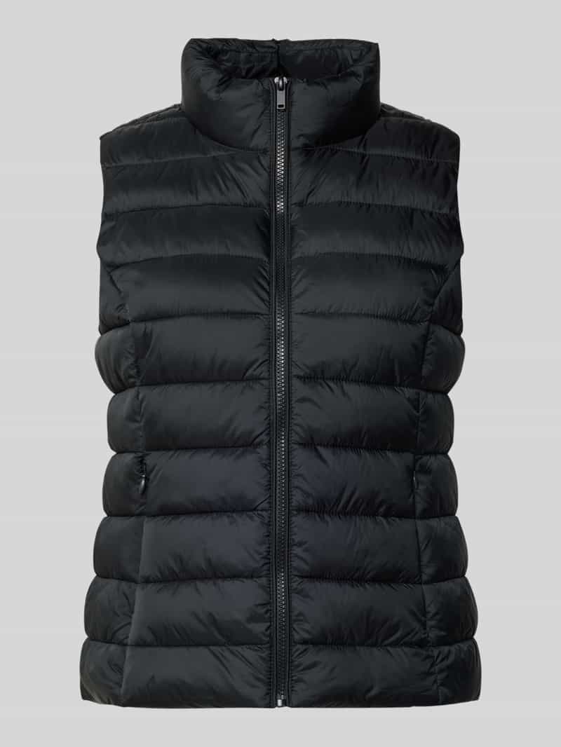 Jake*s Casual Gilet met opstaande kraag en ritszakken