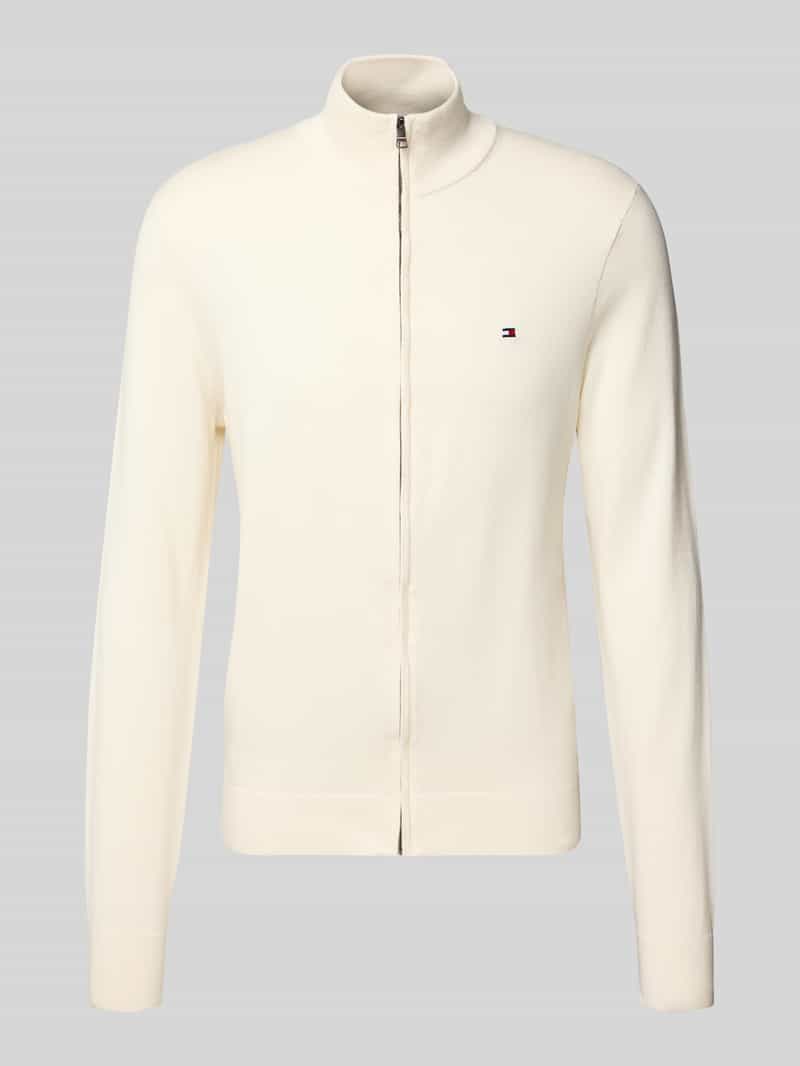 Tommy Hilfiger Regular fit gebreid jack van puur katoen