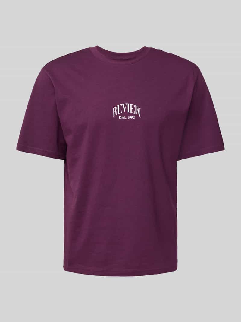 T-shirt met labelprint