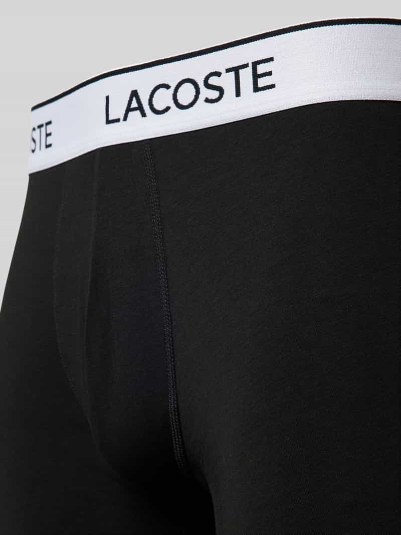 Lacoste Boxershort met elastische band met label in een set van 3 stuks