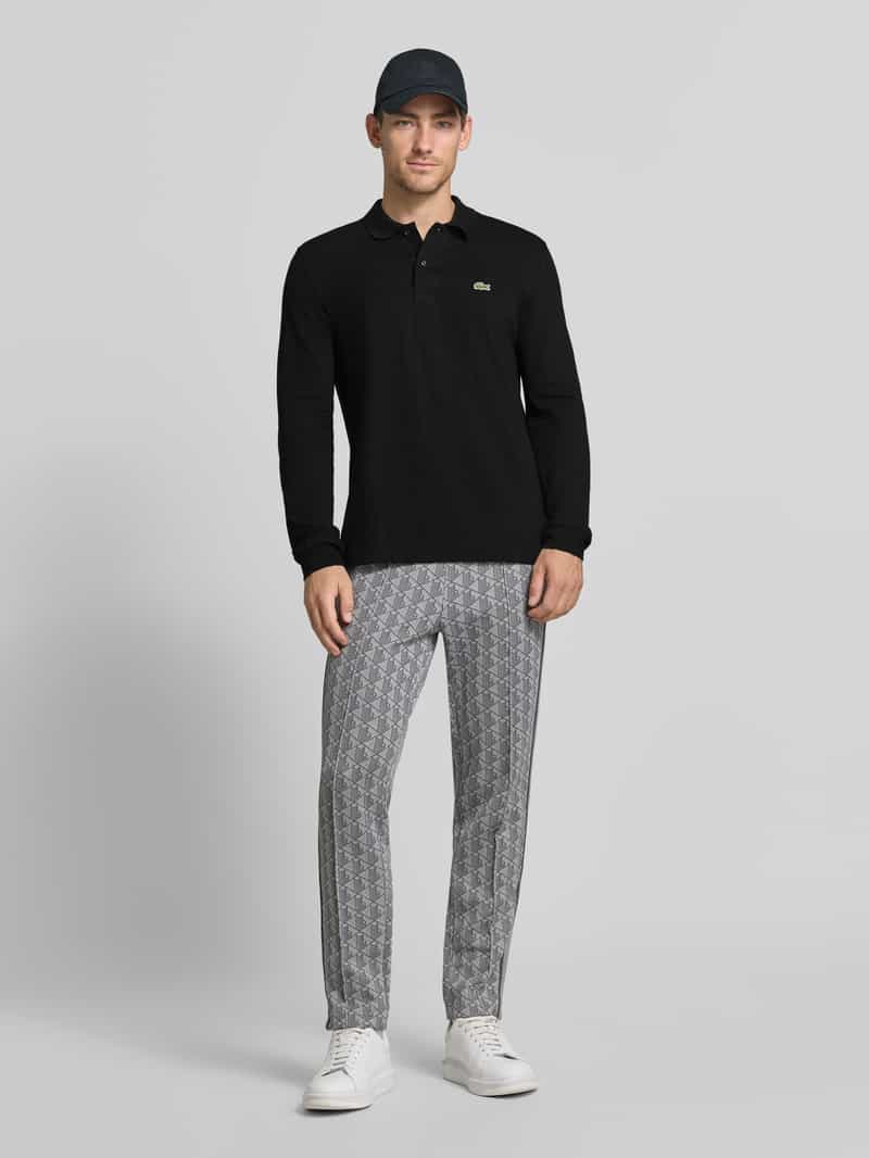 Lacoste regular fit poloshirt van puur katoen zwart, foto 6