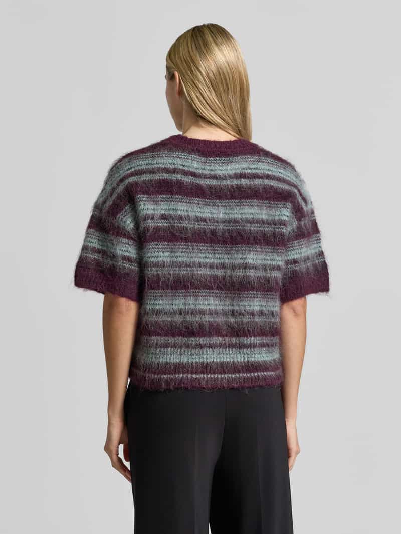 MSCH Copenhagen Regular fit knitwear pullover van wolmix model 'Lycie' helder paars, foto 2