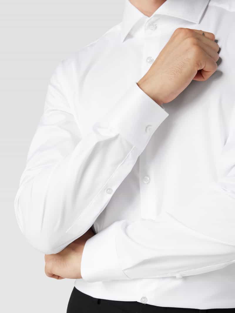 HUGO Slim fit zakelijk overhemd met haaikraag model 'Kason'