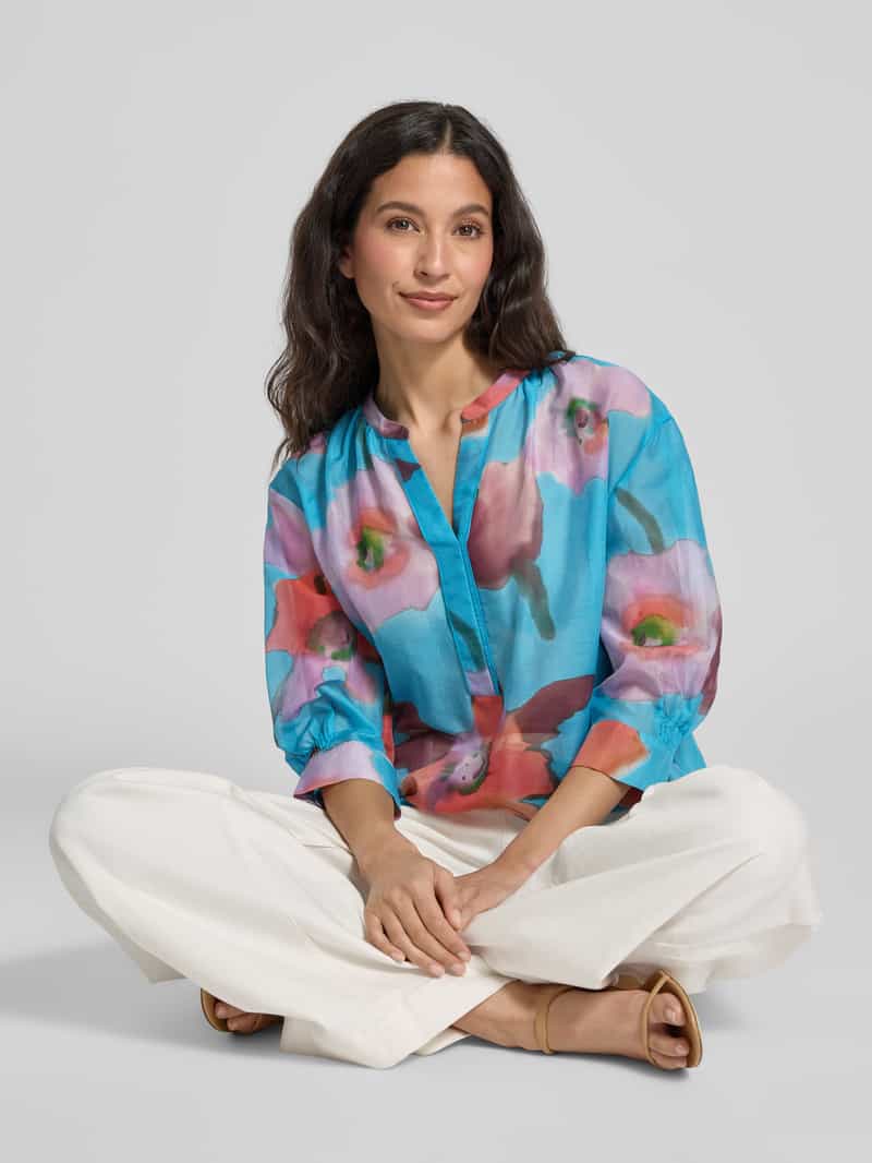 LUISA CERANO Regular fit blouse met 3 4-mouwen