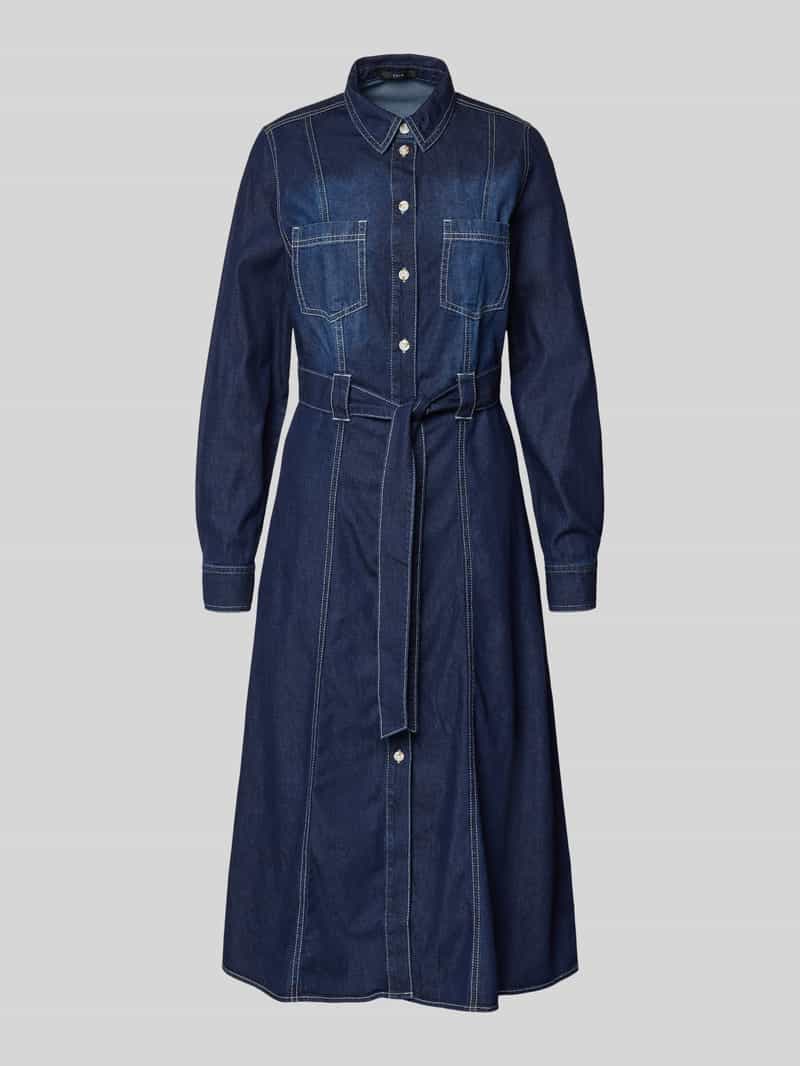 Zero Jeansjurk met strikceintuur