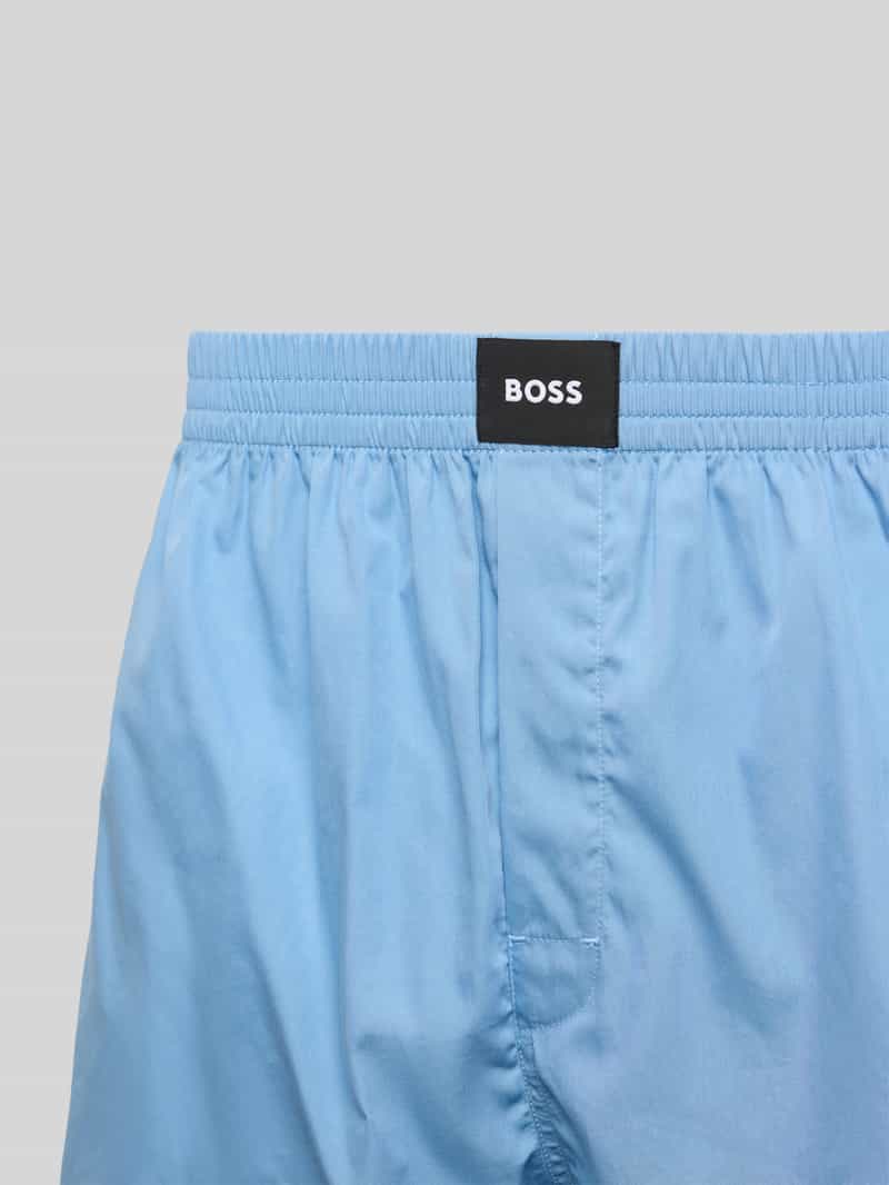 Boss Boxershort met labeldetail in een set van 2 stuks
