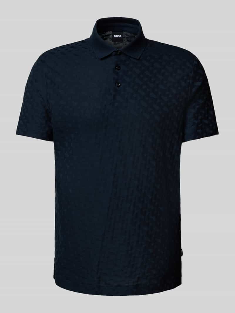 Boss Poloshirt met korte knoopsluiting