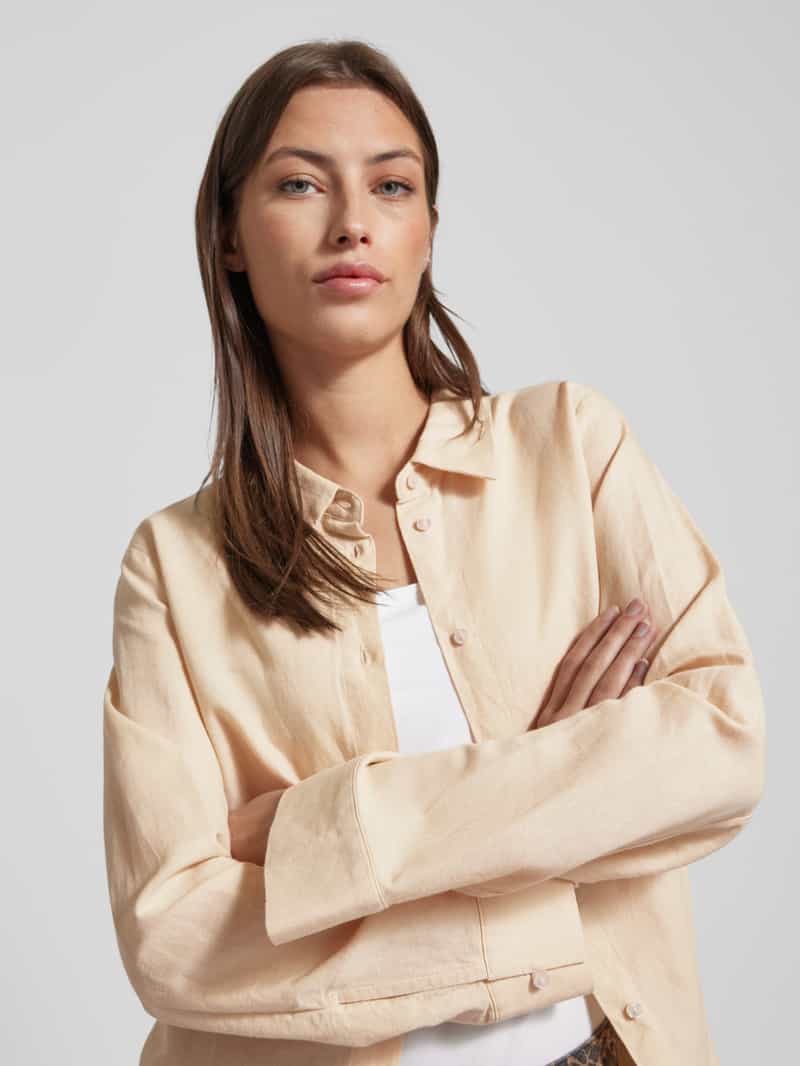 MSCH Copenhagen Overhemdblouse met 3 4-mouwen model 'Mirilla'