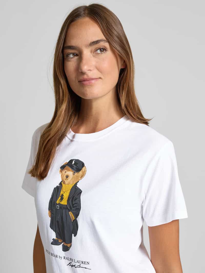 Polo Ralph Lauren T-shirt met motiefprint en ronde hals
