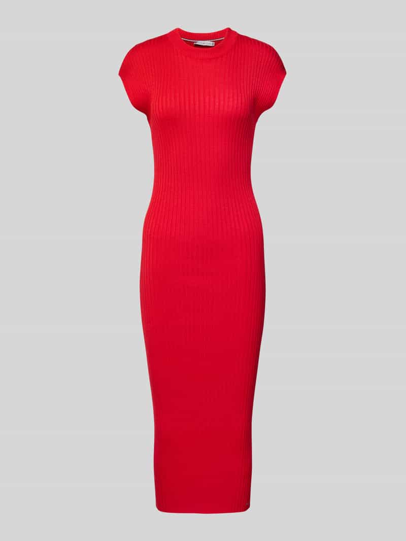 Tommy Hilfiger Midi-jurk in riblook