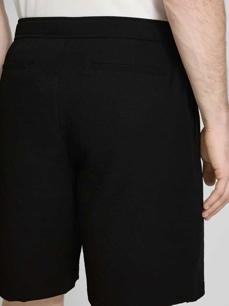 Jake*s Studio Men Korte broek met riem en achterzakken