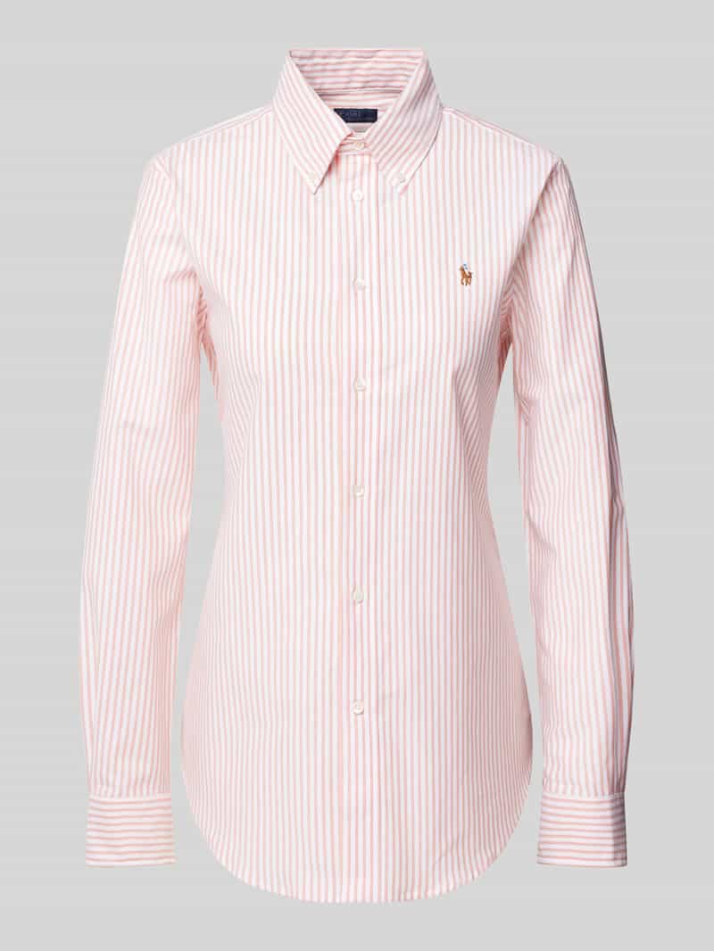 Polo Ralph Lauren Slim fit overhemdblouse met logostitching