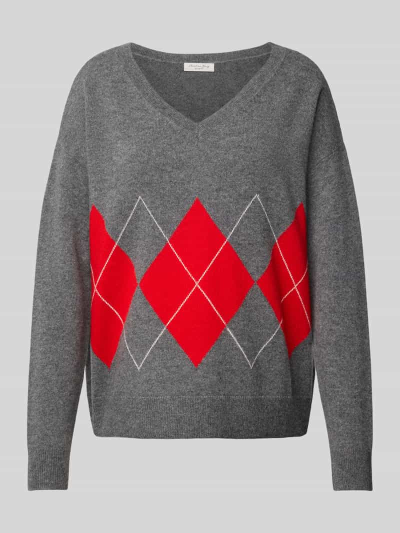 Christian Berg Woman Gebreide pullover met V-hals