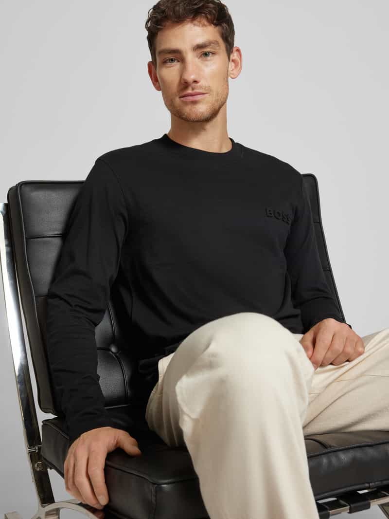 Boss Orange Shirt met lange mouwen en labeldetail