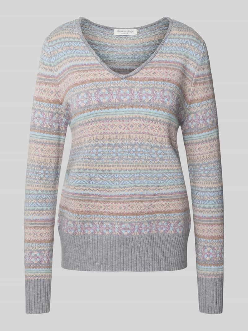 Christian Berg Woman Gebreide pullover met ribboorden