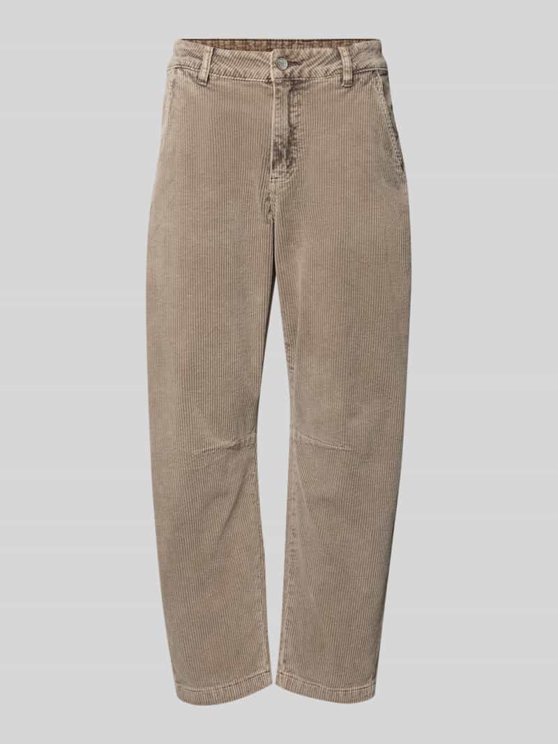 Buena Vista Relaxed fit corduroy broek met steekzakken model 'BARREL CORDUROY'