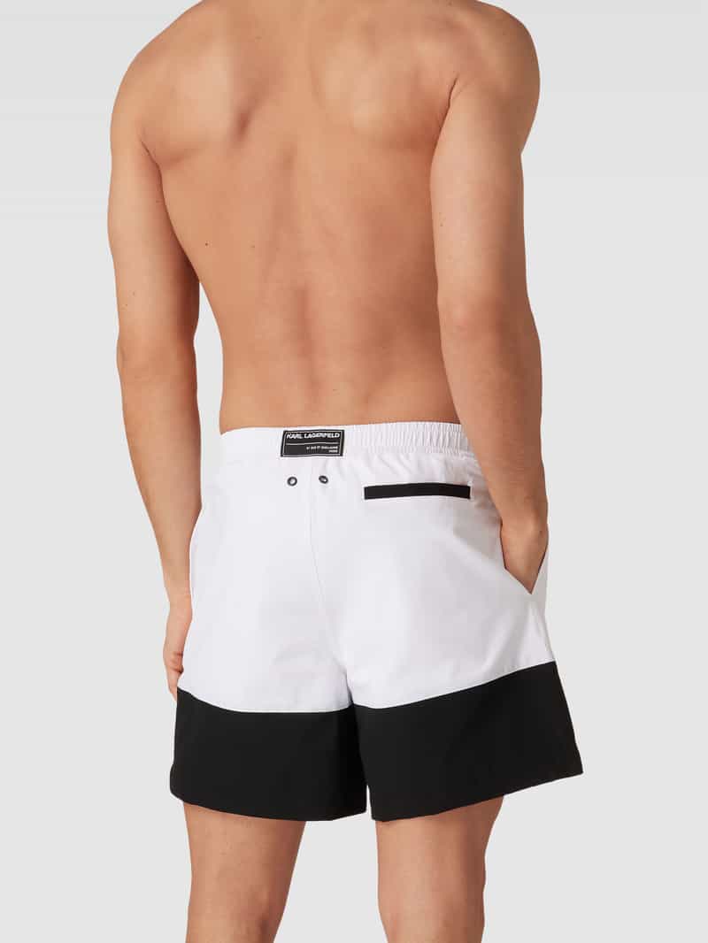 Zwembroek met steekzakken Karl Lagerfeld Beachwear