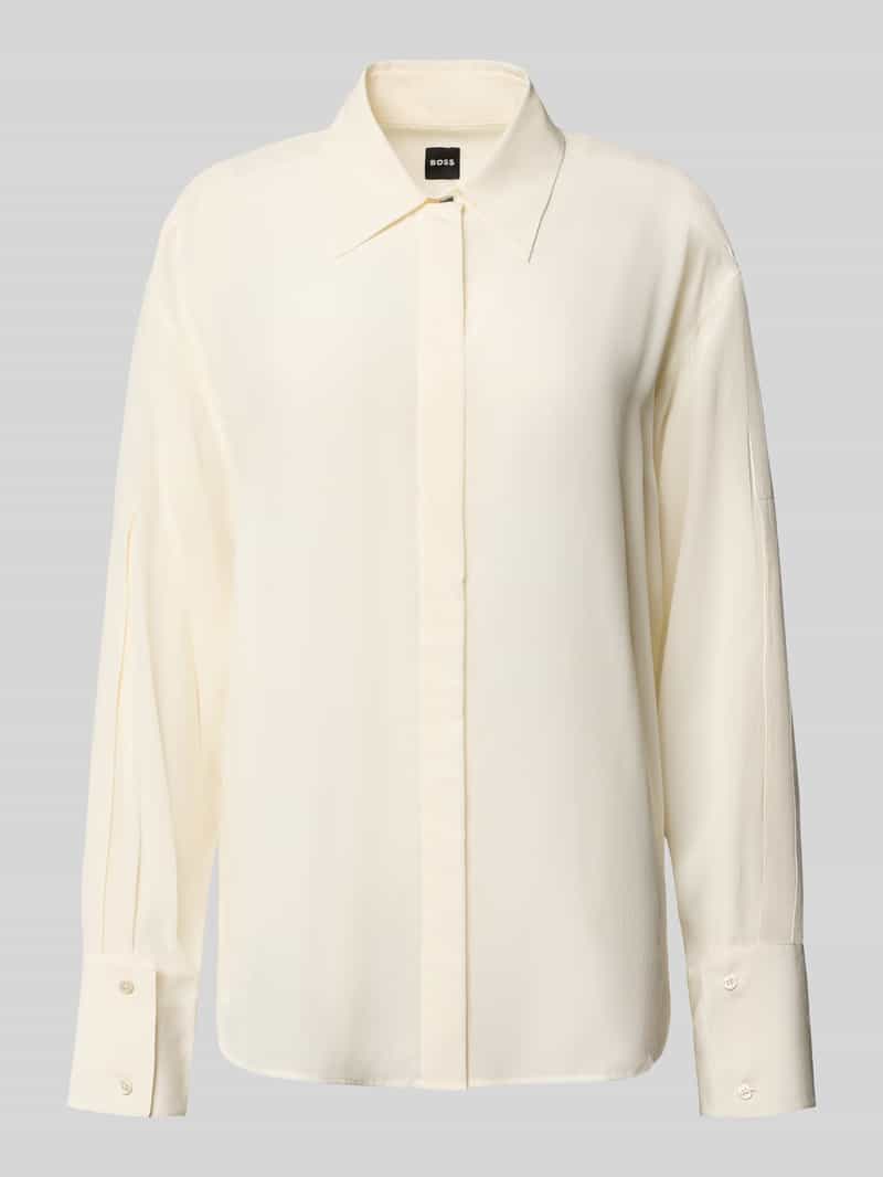 Boss Relaxed fit blouse van pure zijde model 'BINALIA'