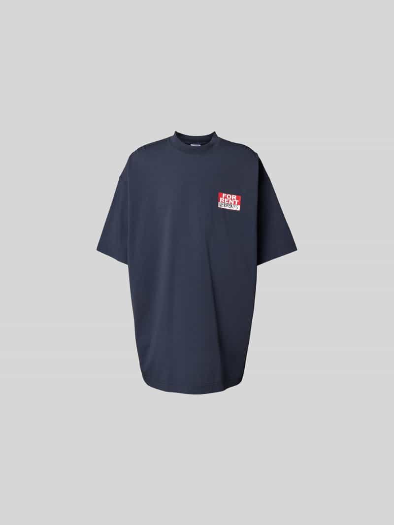 Oversized T-shirt van katoen