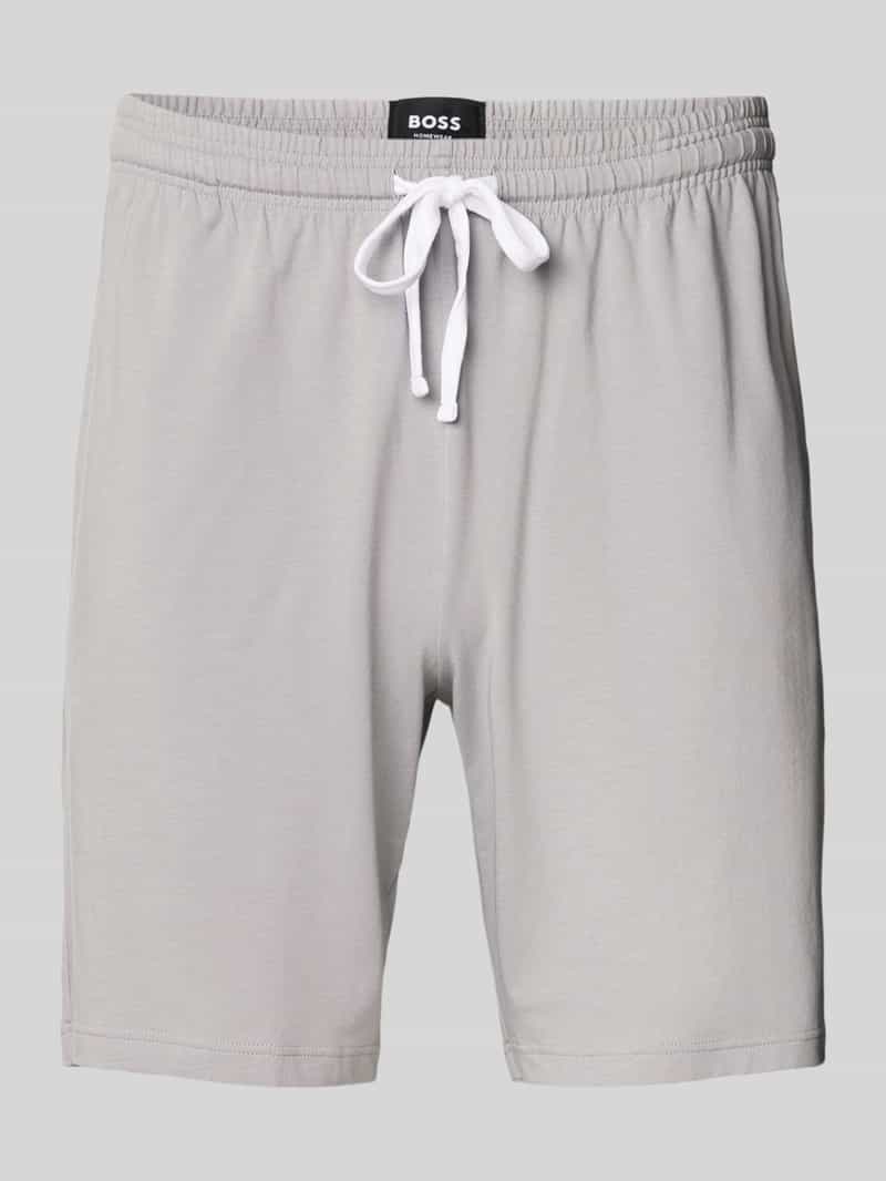 Boss Regular fit sweatshorts van een mix van katoen en elastaan
