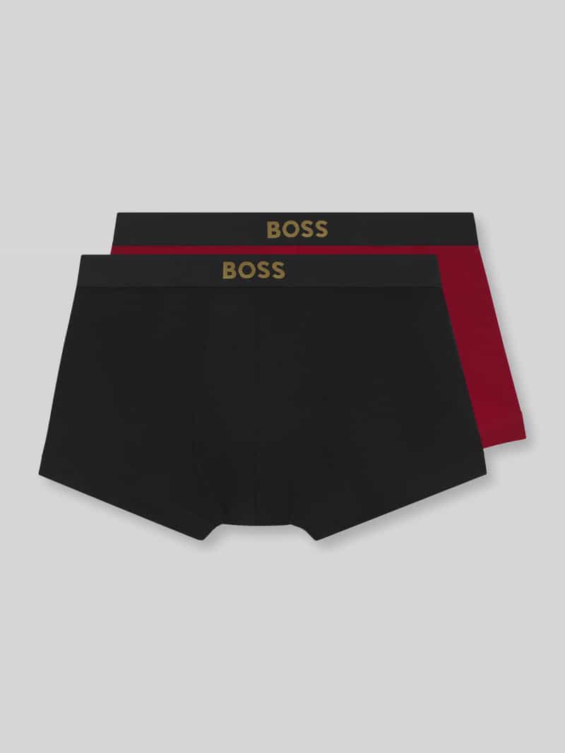 Boss Broek met contrasterend logo in band in set van 2