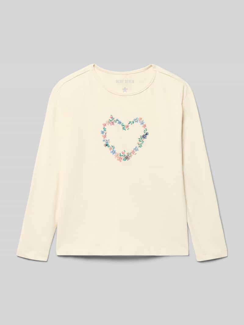 BLUE SEVEN Shirt met lange mouwen en motiefprint