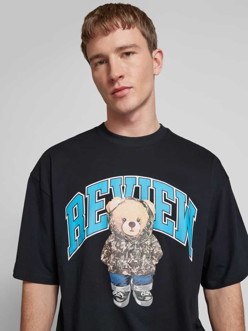 REVIEW T-shirt met labelprint