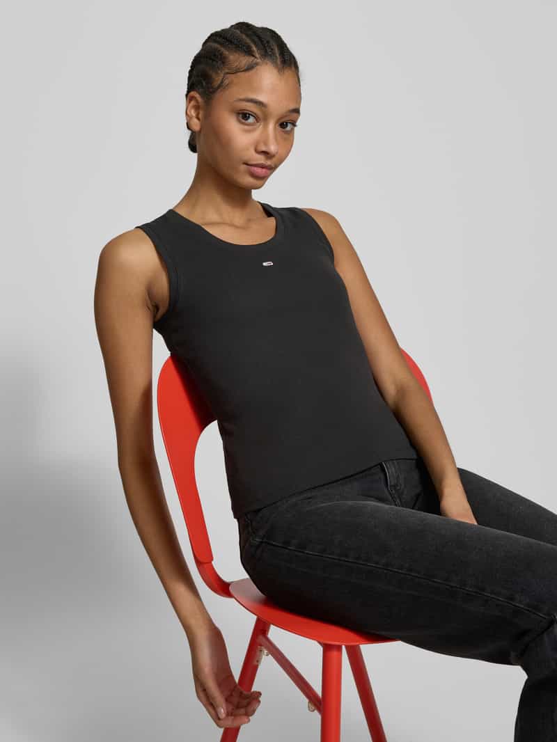 Tommy Jeans Tanktop met boothals model 'ESSENTIALS'
