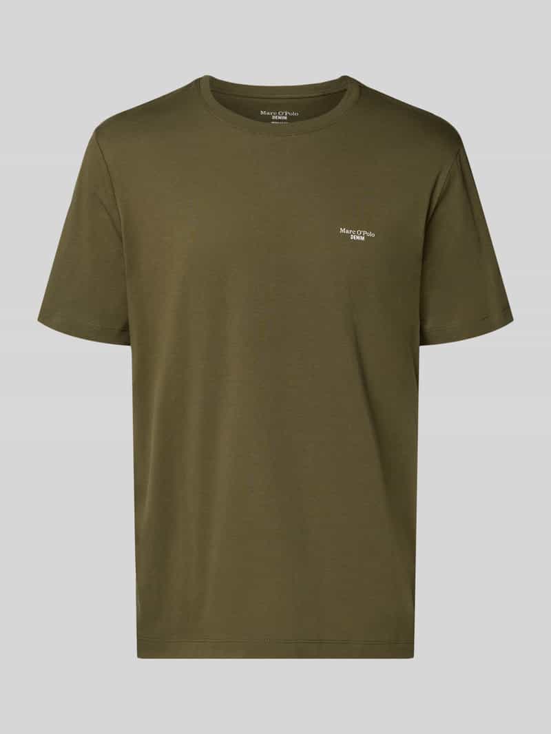 Regular fit T-shirt van puur katoen