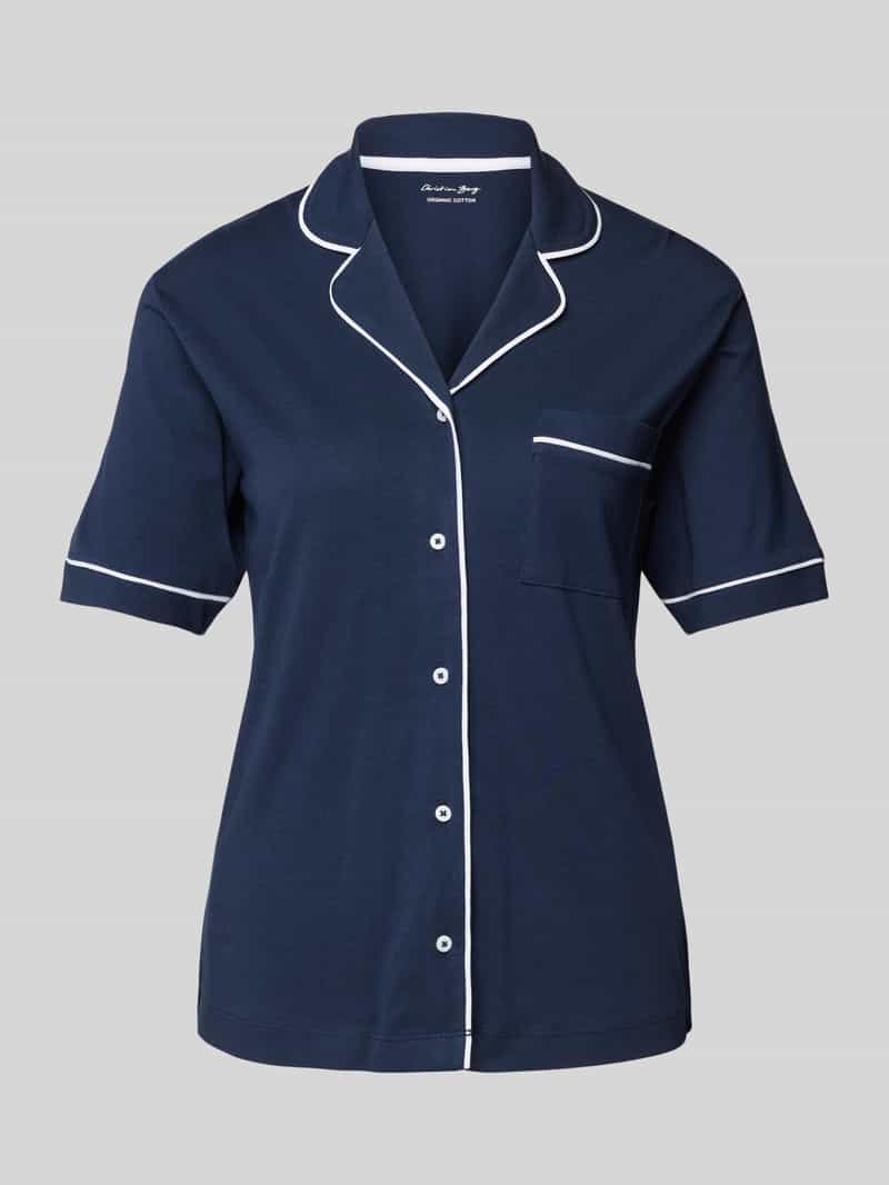 Christian Berg Woman Pyjamabovendeel met reverskraag