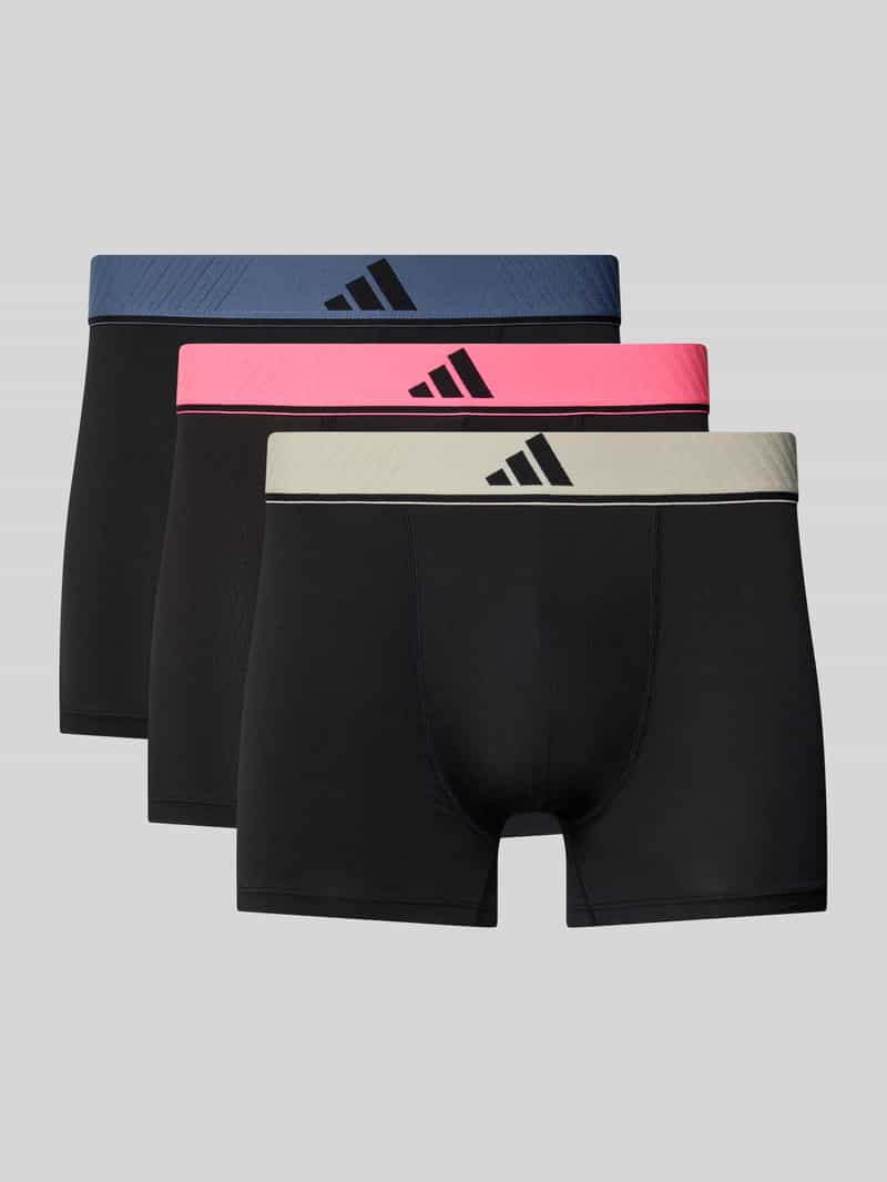 adidas Sportswear Slim fit boxershort met logostitching in een set van 3 stuks model 'Active'