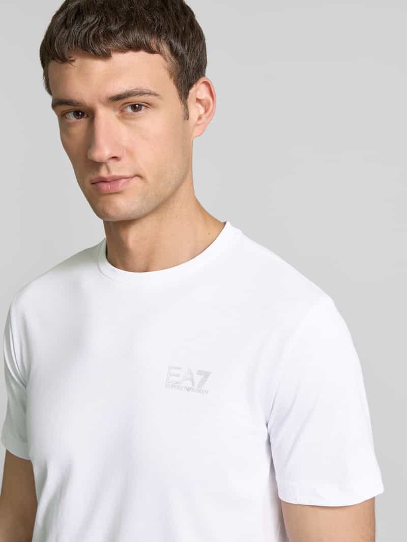 EA7 Emporio Armani T-shirt met labelprint