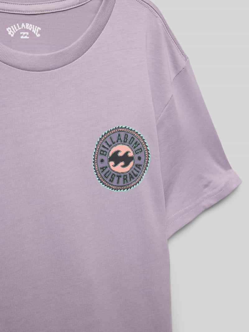 Billabong T-shirt met labelprint model 'KNOW THE FEELING'