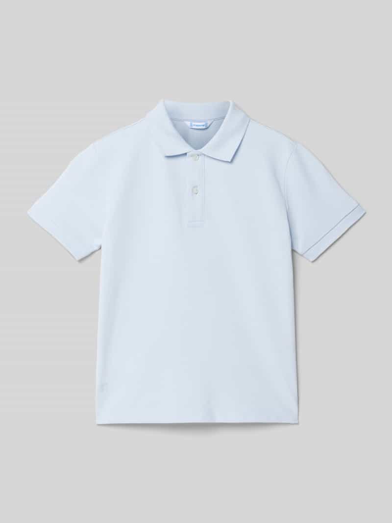 Mayoral Regular fit poloshirt met labelstitching