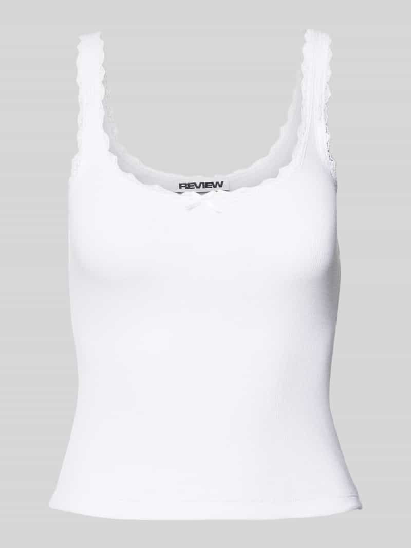 Review Tanktop met strikdetail