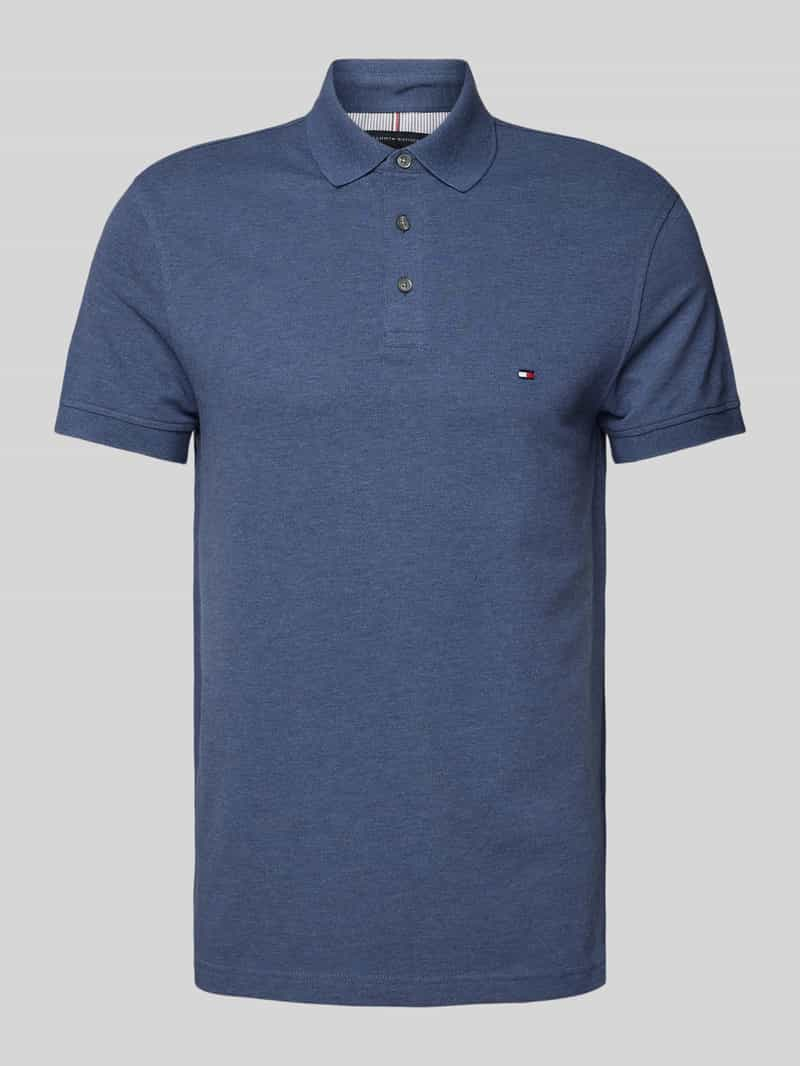 Tommy Hilfiger Slim fit poloshirt met labelstitching