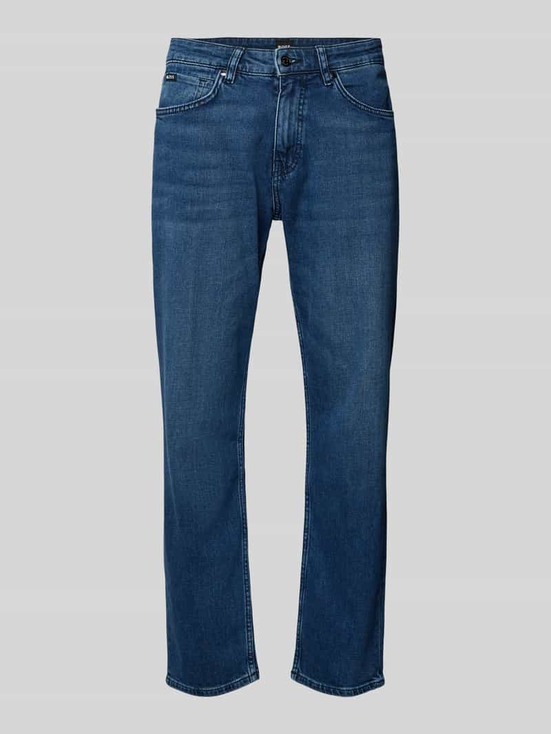 Boss Regular fit jeans met labelpatch model 'Re.Maine'