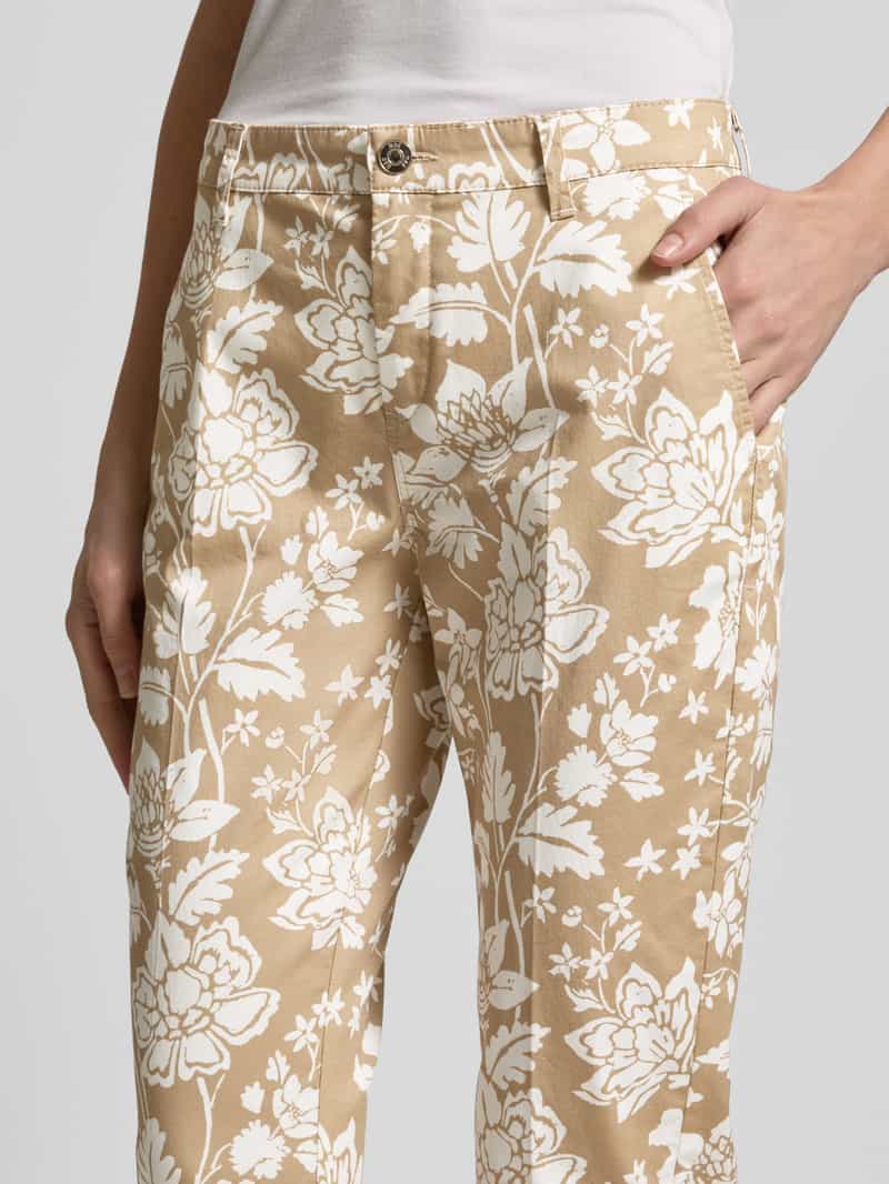MAC Slim fit chino met verkort model 'turn up'