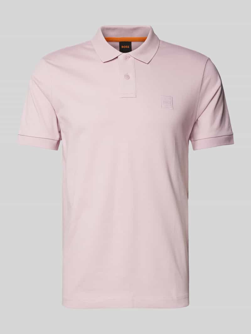 Boss Orange Poloshirt met korte knoopsluiting