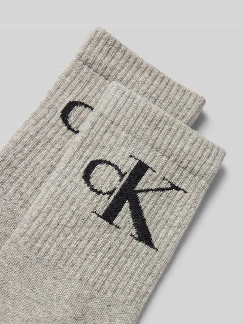 Calvin Klein Jeans Sokken met elastische ribboordjes in een set van 2 paar