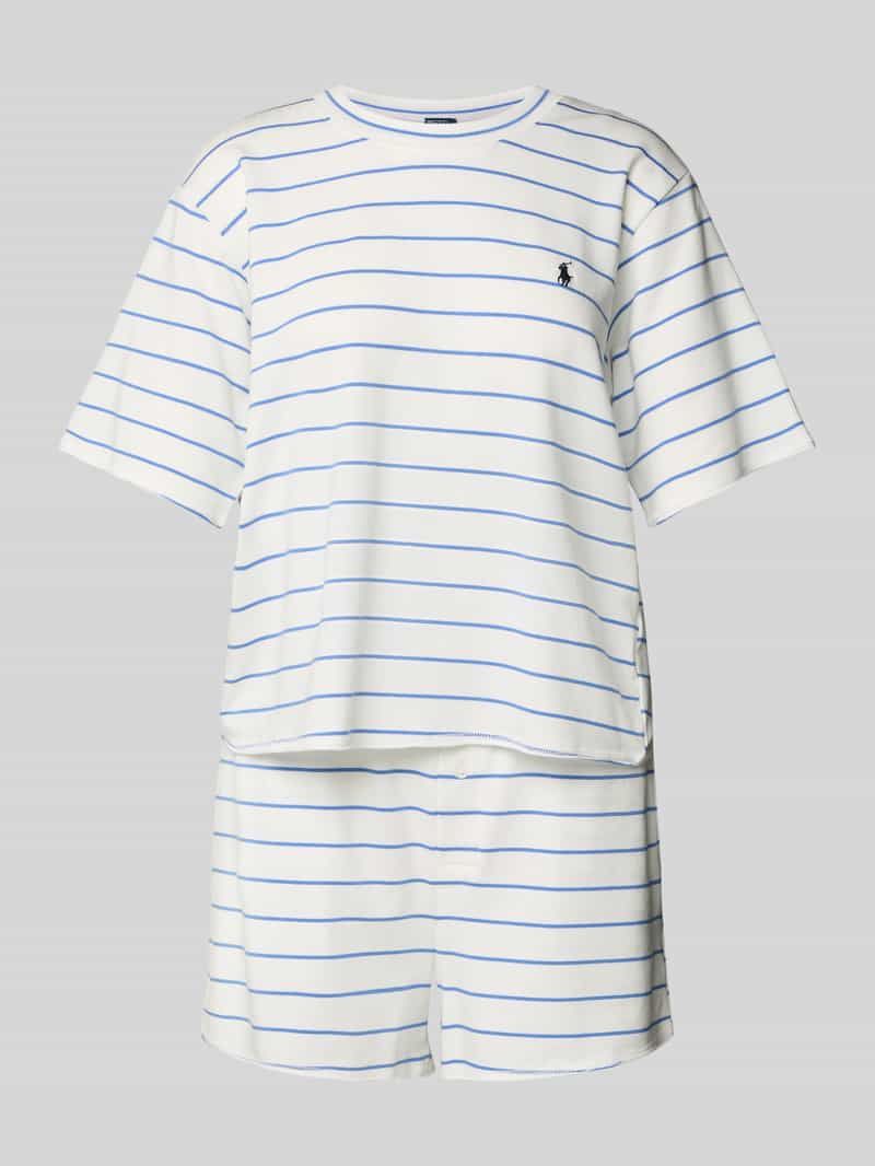 Polo Ralph Lauren Pyjama met logostitching en elastische band met logo