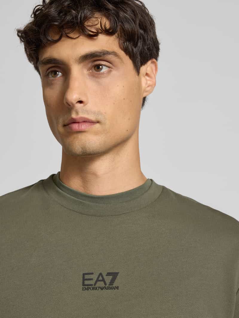 EA7 Emporio Armani Sweatshirt met labeldetail