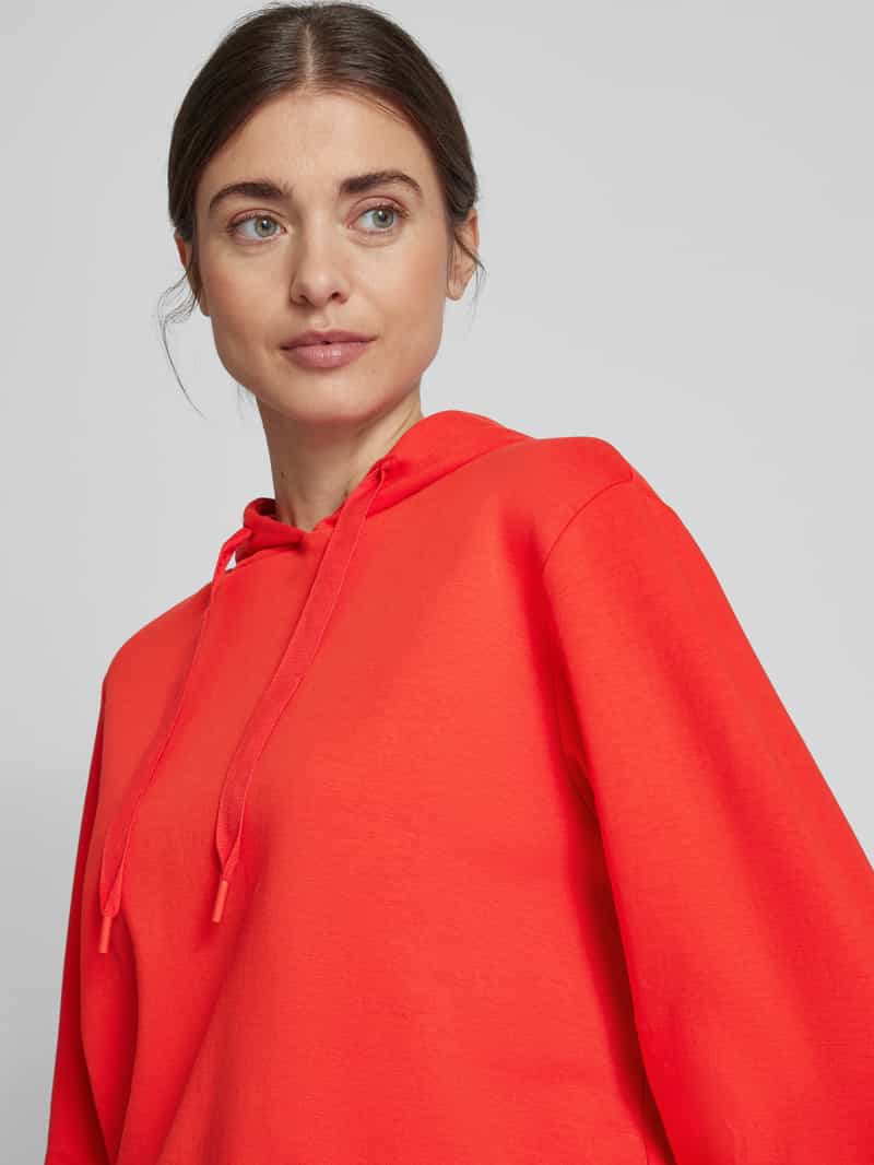 s.Oliver RED LABEL Relaxed fit hoodie van katoenmix met brede koordjes