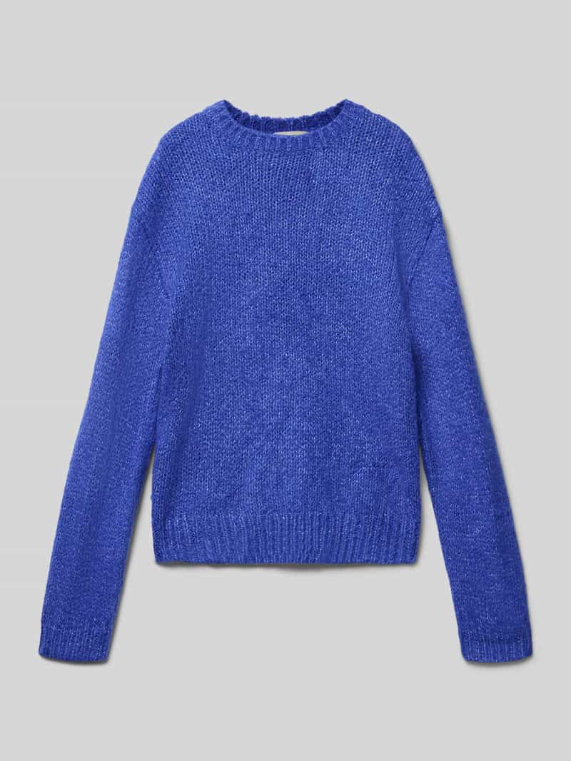 Garcia Gebreide pullover met ribboorden